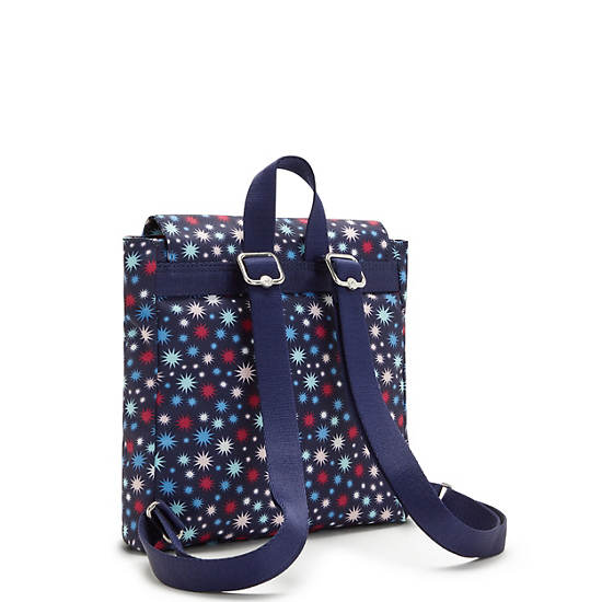 Plecaki Kipling Dannie Printed Small Niebieskie | PL 1668ZU